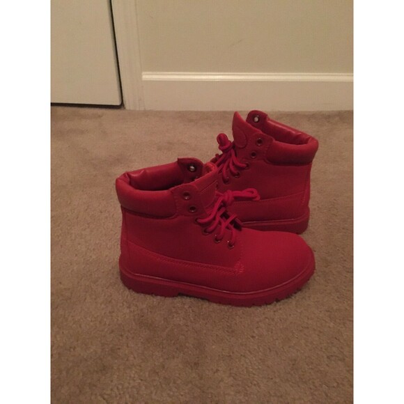 Men\'s Casual Work Hiking Boots Size 6 Red main image 4
